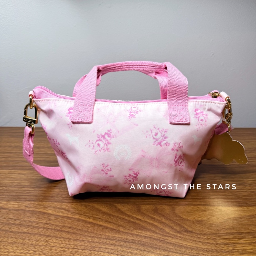 LoveShackFancy Victoria’s Secret PINK Beaux Floral Print Mini Tote Bag Purse - Picture 6 of 13